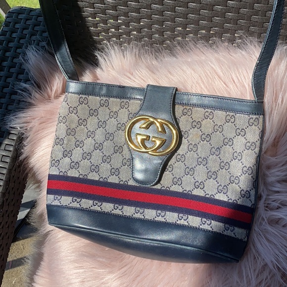 Vintage Gucci Blondie Britt Monogram Bag - Picture 2 of 15